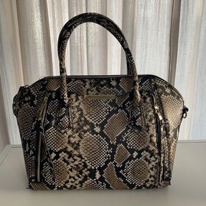 Massimo Faux Snake Skin Handbag